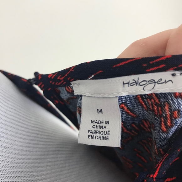 Halogen Red/Navy Twist Keyhole Top - Picture 5 of 7